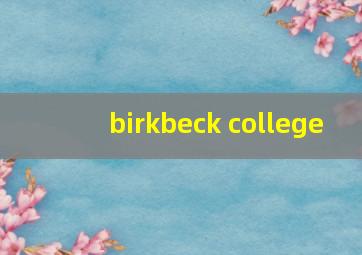 birkbeck college